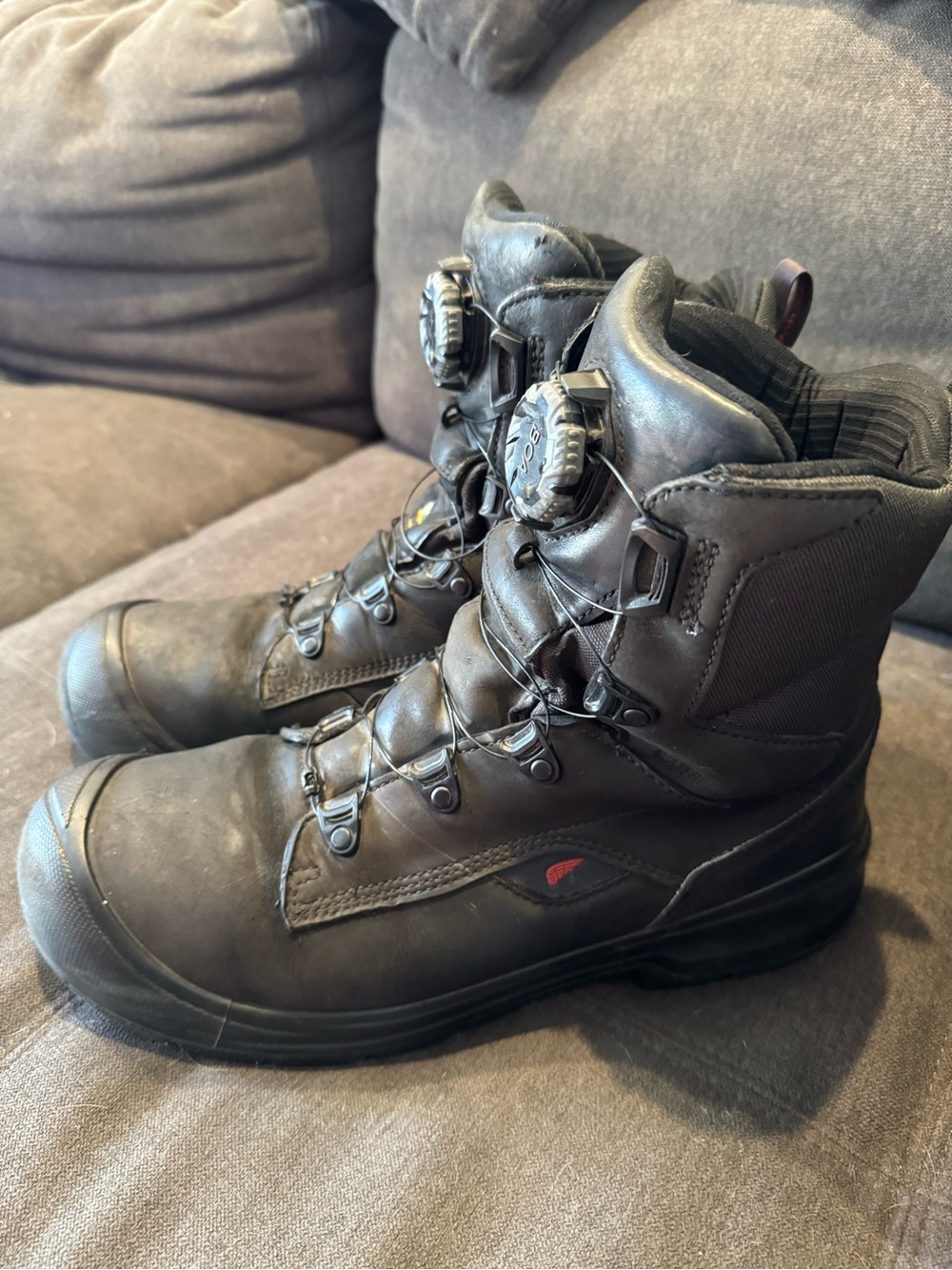 Red Wing Shoes Black BOA-Style Work Boots